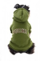 army green cuddles dog hoodie